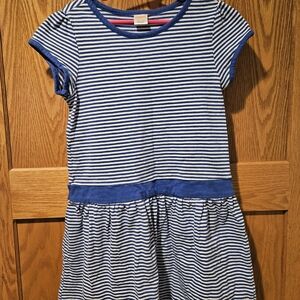 Gymboree Navy and White Striped Dress